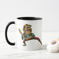 Vintage Sportarten, Angry Baseball Player Batter