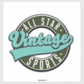 Vintage Sportarten Aufkleber (Blatt)