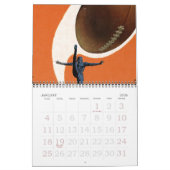 Vintage Sportarten, Baseball, Fußball und Basketba Kalender (Jan 2026)