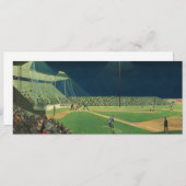 Vintage Sportarten, Baseballspiel nachts (Vorne/Hinten)