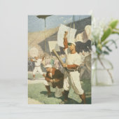 Vintage Sportarten, Baseballspieler (Stehend Vorderseite)