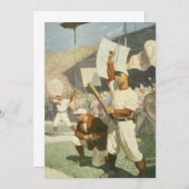 Vintage Sportarten, Baseballspieler (Vorne/Hinten)