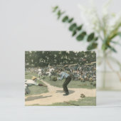 Vintage Sportarten, Baseballspieler, der in Zuhaus (Stehend Vorderseite)