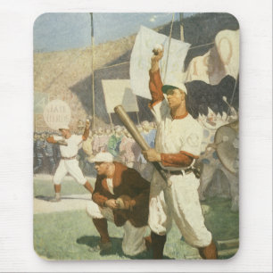 Vintage Sportarten, Baseballspieler Mousepad