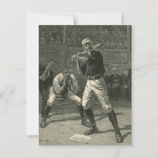 Vintage Sportarten, Baseballspieler von Thulstrup (Vorderseite)