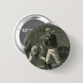 Vintage Sportarten, Baseballspieler von Thulstrup Button (Vorne & Hinten)