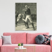 Vintage Sportarten, Baseballspieler von Thulstrup Leinwanddruck (Insitu (Wohnzimmer))