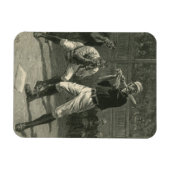 Vintage Sportarten, Baseballspieler von Thulstrup Magnet (Horizontal)