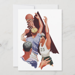 Vintage Sportarten, Basketball-Spieler im Spiel