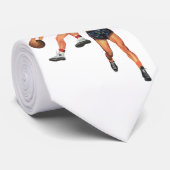 Vintage Sportarten, Basketball-Spieler im Spiel Krawatte (Gerollt)