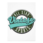 Vintage Sportarten Fotodruck (Vorne)