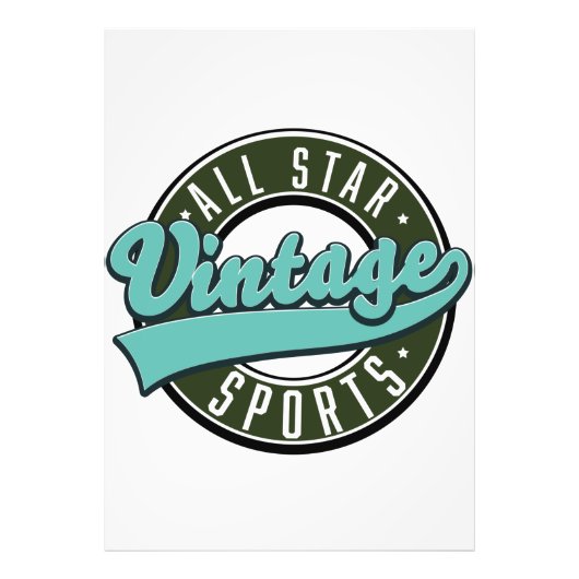 Vintage Sportarten Fotodruck (Vorne)