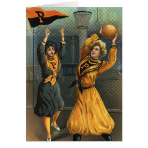 Vintage Sportarten, Frauenbasketballmannschaft bei