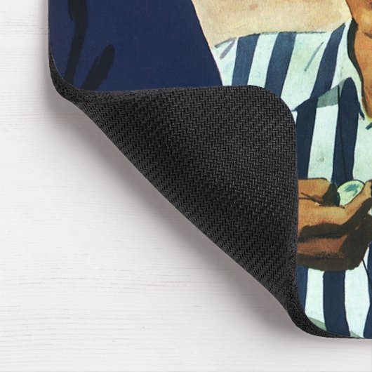 Vintage Sportarten, Fußball-Schiedsrichtermünzen Mousepad (Ecke)