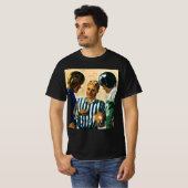 Vintage Sportarten, Fußball-Schiedsrichtermünzen T-Shirt (Vorne ganz)