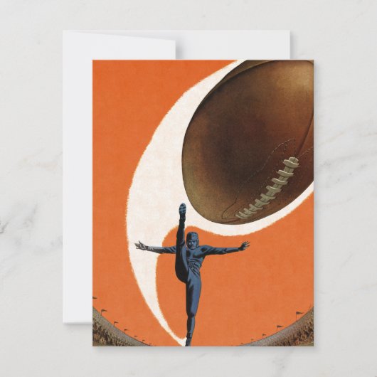 Vintage Sportarten, Fußball-Spieler, die den Ball (Vorderseite)