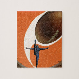 Vintage Sportarten, Fußball-Spieler, die den Ball  Puzzle