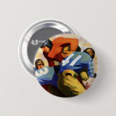 Vintage Sportarten, Fußballspieler Button (Vorne & Hinten)