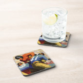 Vintage Sportarten, Fußballspieler Getränkeuntersetzer (Rechte Seite)