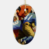 Vintage Sportarten, Fußballspieler Keramikornament (Rechts)