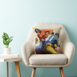 Vintage Sportarten, Fußballspieler Kissen