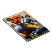 Vintage Sportarten, Fußballspieler Notizblock (Rechte Seite)