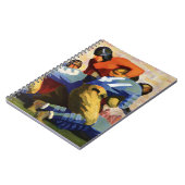 Vintage Sportarten, Fußballspieler Notizblock (Linke Seite)