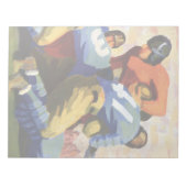 Vintage Sportarten, Fußballspieler Notizblock (Vorderseite)