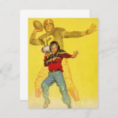 Vintage Sportarten, Junge als zukünftige Fußball Q (Vorne/Hinten)