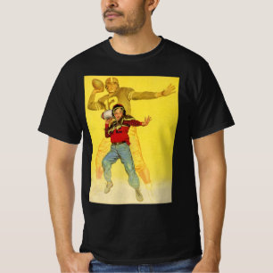 Vintage Sportarten, Junge als zukünftige Fußball Q T-Shirt