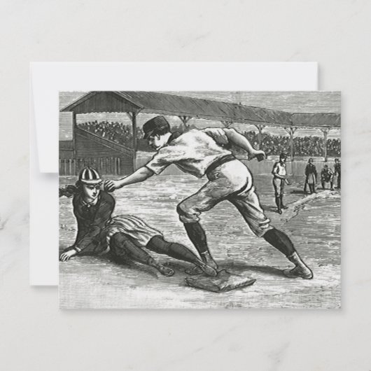 Vintage Sportarten, Viktorianische Baseballteams f (Vorderseite)