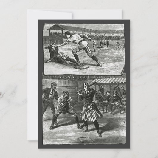 Vintage Sportarten, Viktorianische Baseballteams f (Vorderseite)