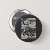 Vintage Sportarten, Viktorianische Baseballteams f Button (Vorne & Hinten)