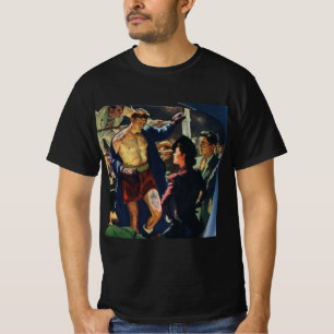 Vintage-Sportboxen, Boxer verlässt den Ring T-Shirt