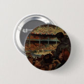 Vintage Sportfans im Baseballstadion Button (Vorne & Hinten)