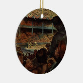 Vintage Sportfans im Baseballstadion Keramikornament (Rechts)