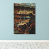 Vintage Sportfans im Baseballstadion Leinwanddruck (Insitu (Holzboden))