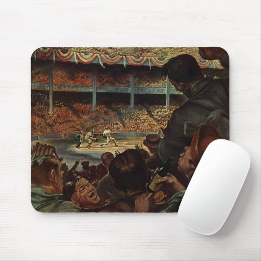 Vintage Sportfans im Baseballstadion Mousepad (Mit Mouse)