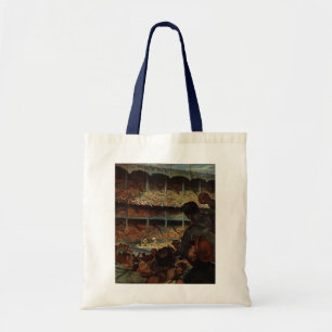 Vintage Sportfans im Baseballstadion Tragetasche