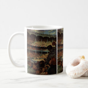 Vintage-Sportfans in einem Baseballstadion Kaffeetasse