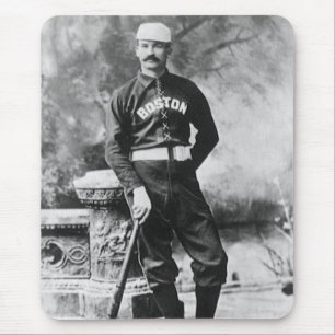 Vintage-Sportfoto, Boston-Baseballspieler Mousepad