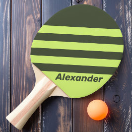 Vintage Sportmoos Fade Dualstreifen mit Namen Tischtennis Schläger
