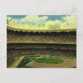 Vintage Sports Baseball Stadium with Crowds Postkarte (Vorderseite)