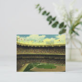 Vintage Sports Baseball Stadium with Crowds Postkarte (Stehend Vorderseite)