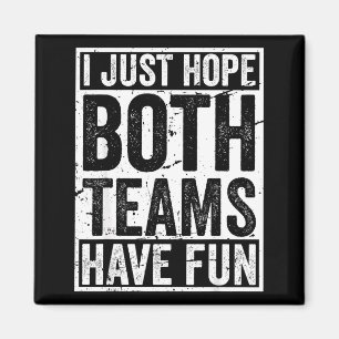 Vintage-Sportteam-Crew-Spiel hoffentlich haben bei Magnet