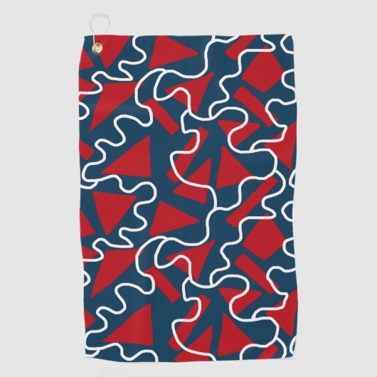 Vintage Sportwagen Golfhandtuch (Vorderseite)