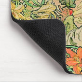 Vintage Sprache der Blume von Alphonse Mucha Mousepad (Ecke)