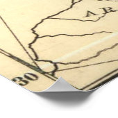 Vintage Sprachkarte Europas (1907) Poster (Ecke)