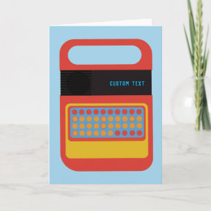 Vintage Sprech- und Rechtschreibelektronikspielzeu Karte