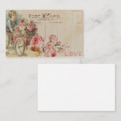 Vintage Spring Boy-Blume Visitenkarte (Vorne/Hinten)